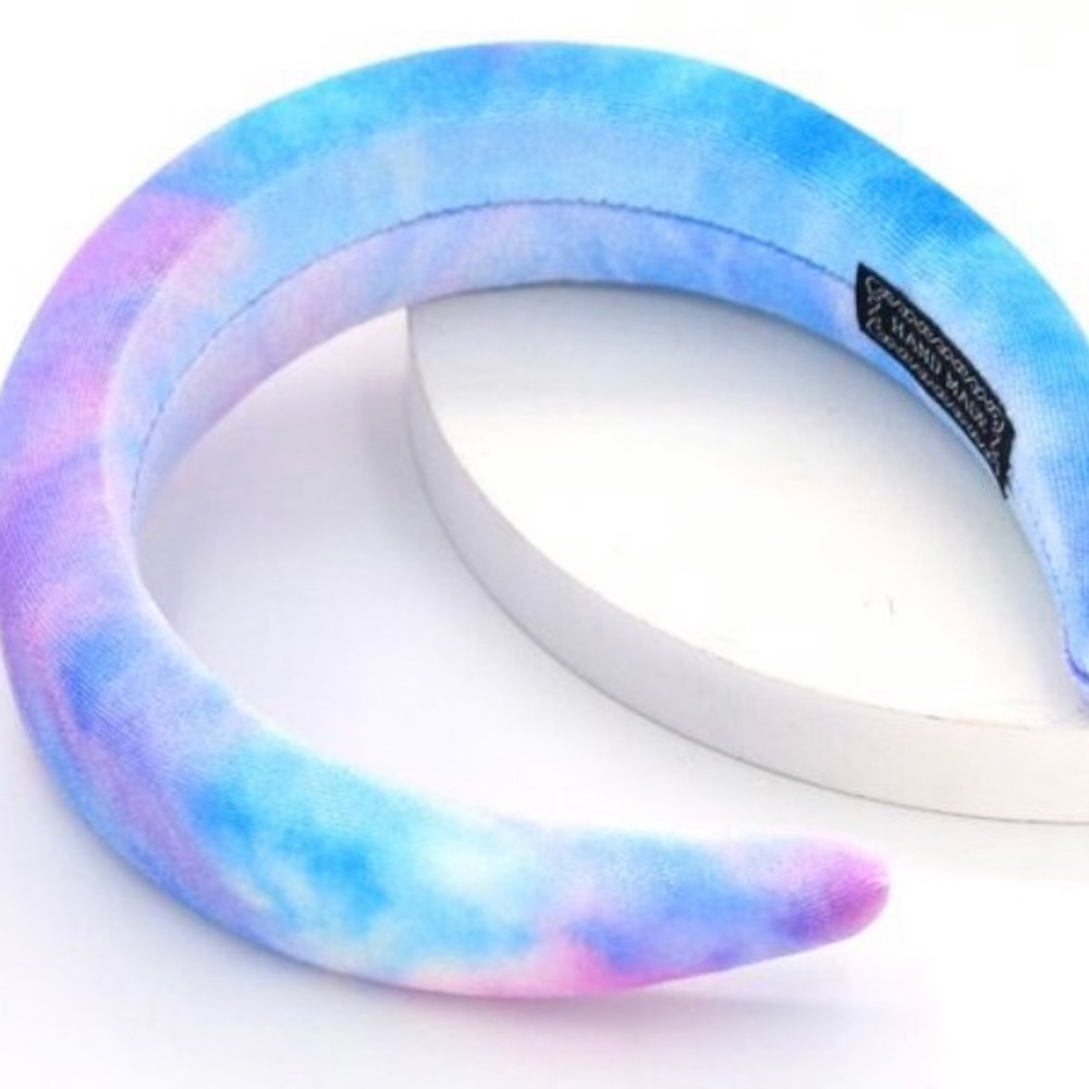 Plush tye dye headbands